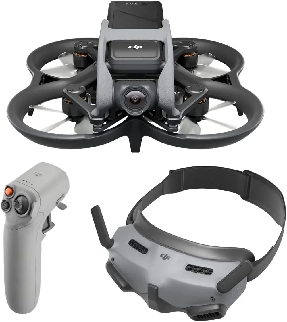 » DJI Avata Pro-View Drone with 4K Video, Emergency Brake, and Goggles 2 - First-Person View UAV Quadcopter