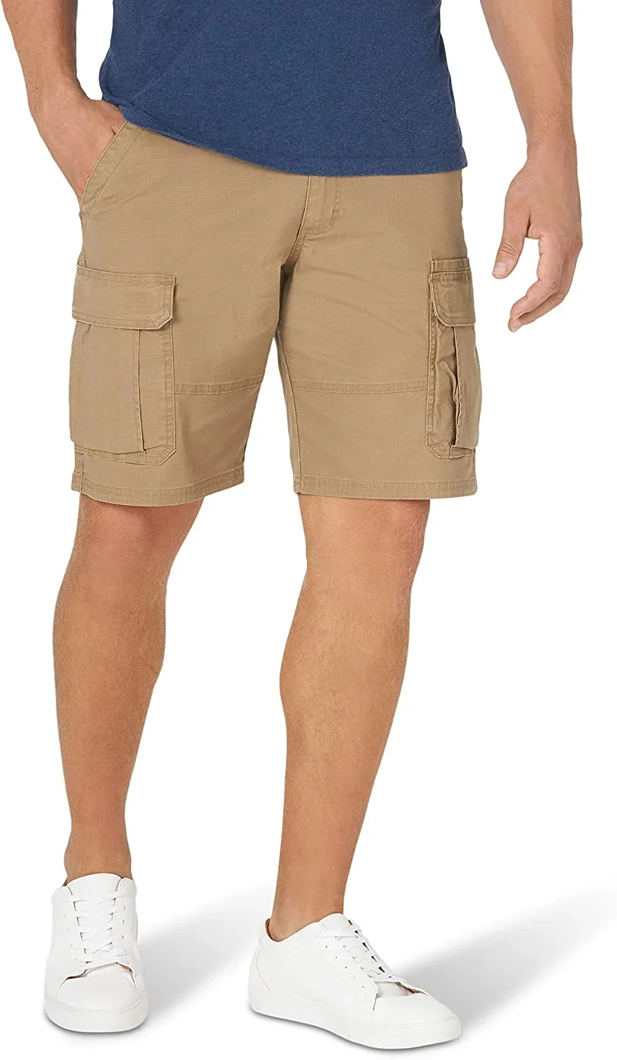 » Wrangler Authentics Men's Cargo Shorts with Stretch Fabric - Durable and Comfortable Classic Shorts for Active Lifestyles