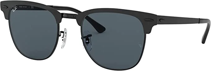 » Ray-Ban RB3716 Clubmaster Metal Square Sunglasses - Timeless Style for Fashion-Forward Individuals