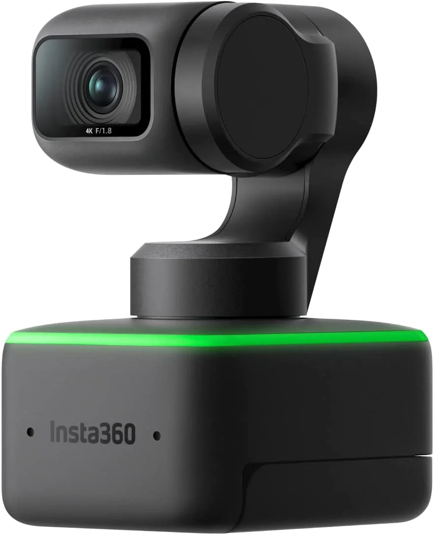 » Insta360 Link PTZ 4K Webcam - AI Tracking, Gesture Control, HDR, Noise-Canceling Microphones, & Specialized Modes