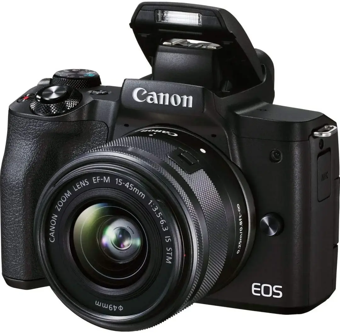 » Canon EOS M50 Mark II 24.1MP Mirrorless Camera with EF-M 15-45mm IS STM Lens Kit - Black