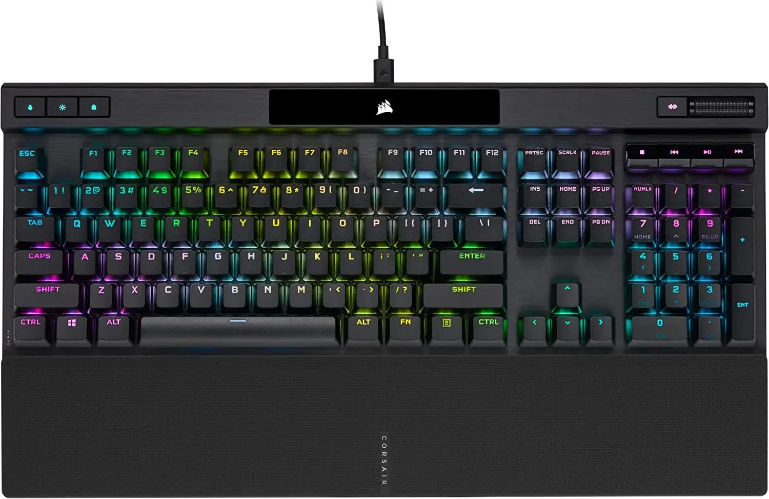 » Corsair K70 RGB PRO Mechanical Gaming Keyboard - Cherry MX RGB Red Switches, 8,000Hz Hyper-Polling, & PBT Double-Shot Keycaps